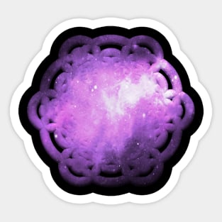 Cosmic Flower Of Life Sacred Geometry Sticker